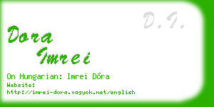 dora imrei business card